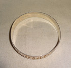 Hawaiian Honu Turtle Story Quilt Design Sterling Silver 925 Bangle Bracelet 7 5 
