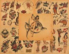 Sailor Jerry Traditional Vintage Style Tattoo Flash 50 Sheets 11x14  Old School