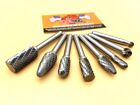 Double Cut Carbide Rotary Burr Set Tungsten Burrs Drill Hog   Lifetime Warranty