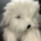Fao Schwarz Plush Old English Sheepdog Puppy Long Hair White   Grey 24  Cute