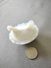 Signed Westmoreland Milk Glass Hen On Nest Salt Cellar Dip Mini Opalescence