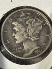     Estate Coin Lot Silver Dimes Wheat Cents Ike Dollar Slabs Lot A