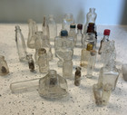 Lot Of 35 Vintage Miniature Glass Bottles