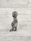 Pewter Ricker Bartlett Collector s Society 1982 Girl Sitting Signed Piece  4920