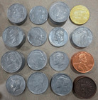 Vintage Large 3  Metal Novelty Coins Us Coin Replicas Paperweight Coaster