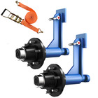 8800lbs Heavy Duty 6-lug Container Wheels 2 Pack W  Axles Kit Us Free Shipping
