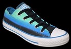Chuck Taylor All Star Womens Sz 6 Ombre Black Blue Green Low Top Skate Sneakers