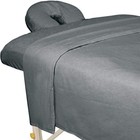 Forpro  Flannel 3-piece Massage Sheet Set  Cool Grey  Stain And Wrinkle-resis   