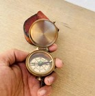 Antique Vintage Brass Pocket Compass Brass Nautical Compass Marine Compass Gift