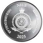 2025 Niue Lady Justice Proof Like 1 Oz  999 Fine Silver  1 Coin Bu - In Stock  