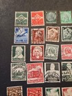 Nazi German Third Reich Nsdap Stamp Lot 45 Pcs Swastika Hindenburg Whw Olympics