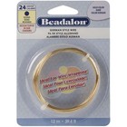 German Style Wire Gold Round - 24 Gauge  37 4 