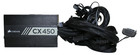 Corsair Cx450 450w Power Supply 80 Plus Bronze 120mm Silent Fan Single  12v Rail