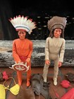 Marx 1967 Johnny West Indian Chief Cherokee Figure Geronimo Lot Vintage