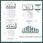 Malacasa Julia 36pcs Porcelain Dinnerware Set Tableware Plate Set Service For 12