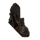 Vintage Cat Decorative Bookends Heavy Duty Cast Iron Shelf Deco Brown Metal