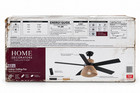Home Decorators Savannah 52 In  Indoor Led Matte Black Ceiling Fan W Remote