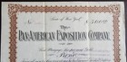Very Rare 1901 Pan American Exposition Signed  500 Gold Bond  Am Expo