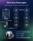Led Pond Lights  Rgbww Underwater Fountain Light With 12v Timer Transformer phot