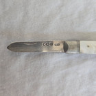 Antique English William Needham Mop Fruit Knife Sheffield Marked Sterling Silver