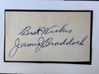 Superior James J  Braddock  cinderella Man  Boxing Champ Signed 2 5x4 Card   Coa