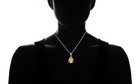 Women s 925 Sterling Silver 4 00 Cttw Citrine Pear Cut Pendant Necklace 18 