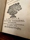 Old Book Leather Antique Binding From 1700s - Literature  History  Religion Etc