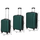 3 Piece Luggage Sets Abs Suitcase Hardside Carry On Luggage Durable Suitcase