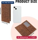 Mens Wallet  Pu Leather Card Wallet Card Holder Wallet With Multiple Card Slots