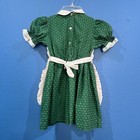 Vintage 1980 Petite Frock Group Green Strawberry Shortcake Girl s Dress W  Apron
