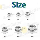 Serrated Hex Flange Lock Nuts Din 6923  A2 Stainless Steel - M4 M5 M6 M8 M10 M12