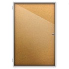 Wall Mount Enclosed Cork Bulletin Board W Locking Door 24x36 Display Case