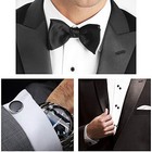 Best Gift For Men  Mens Cufflinks And Studs  Tuxedo Shirt Cufflinks Black 8pcs