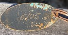 Antique 1895 Brass Monogram Fob   Vintage Chase-pitkin Ny Key Chain