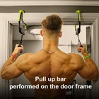 Portable Pull Up Bar For Doorway adjustable Home Gym Equipment  No Screws Ins   