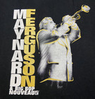 Maynard Ferguson 2001 Big Bop Nouveau Tour T-shirt Size L Black Gold 