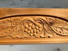 Ornately Carved Solid Wood Pediment  Grapes  Over-door Over-window Architectural