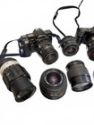 Vintage Minolta Maxxum Camera   Lens Lot     10 Piece Bundle  untested as-is 