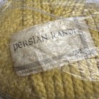 Vintage Persian Kandi Braided Cord Macrame Knotting Weaving Yellow