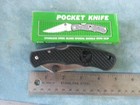 Folding Lock-back Pocket Knife With 3 1 8in  Stainless Steel Combo Blade Blade