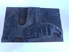 Letterpress Printing Press Wood Block Metal Vtg Stamp Man Us Government Building