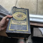 Vintage One-gallon Can Of Lawrence Tiger Brand Permanent Interior Varnish-nice