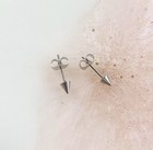 Spike Stud Earrings  Gold  Silver  Or Black 