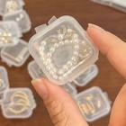 Clear  Mini Plastic Boxes Small Jewellery Organiser Pill Storage Empty Container