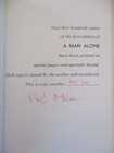 Frank Sinatra A Man Alone Book Autographed Signed By Rod Mckuen 500 Ltd First Ed