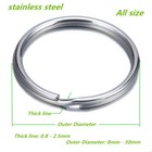 Stainless Steel Split Rings Key Ring Keyrings Keychain 10 - 10000pcs