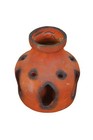 Vintage Israeli Reticulated Earthenware Pottery Vessel Vase Jerusalem 5 