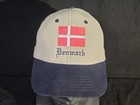Denmark Flag Baseball Cap Embossed Dad Hat Embroidered Strap Back