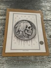 Hobo Nickel Style Skull Art Print  8x10    Real Buffalo Nickel Practice Coin V1