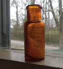 Anti-fag Politically Incorrect Amber 1890s Baltimore Medicine Bottle